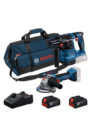 Bosch GBH 185-LI + GWS 18V-8 + 2 x 4.0Ah