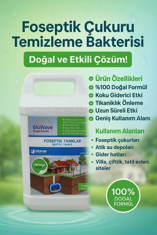 Foseptik Çukuru Temizleme Bakterisi 5 LT– Doğal ve Etkili Çözüm!