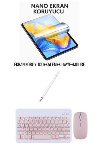 Nomker Lenovo Tab M11 TB330FU Uyumlu Ekran Koruyucu Klavye Mouse Set
