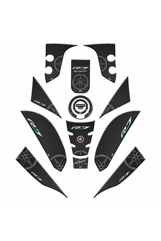 gogo premium YAMAHA R7 2021 - 2024 UYUMLU FULL TANK PAD SET 001