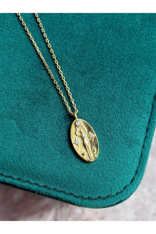 Miltonia 925s Özgür Kadın Figürü Gümüş Kolye