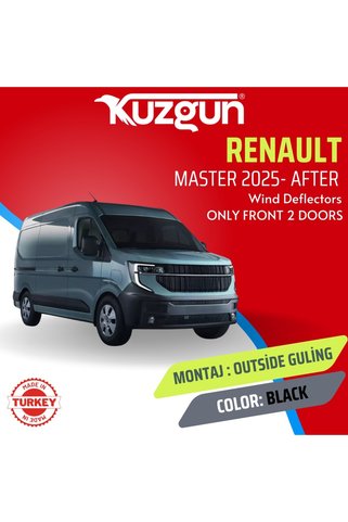 Kuzgun RENAULT MASTER 2025 -2026 CAM RÜZGARLIĞI KAPORTA ÜZERİNE MONTAJ