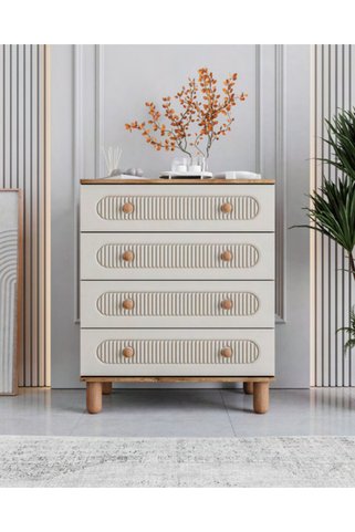miracool Milen 4 Çekmeceli Şifonyer / %100 MDF / Aytaşı