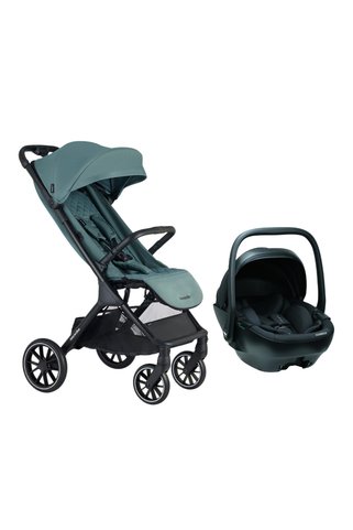 Easywalker Jackey XL Bebek Arabası Forest Green - Merkürbebe Guardix Anne Kucağı Siyah