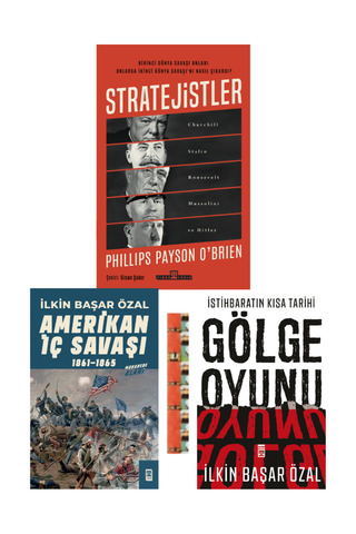 Timaş Yayınları Stratejistler: Churchill, Stalin,Roosevelt,Mussolini ve Hitler-Amerikan İç Savaşı- Gölge Oyunu(3kit)