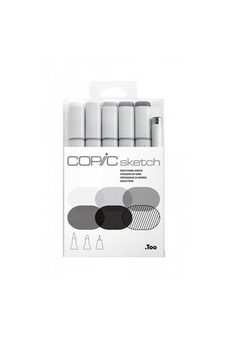 Copic Sketch 6lı set Sketching Grays
