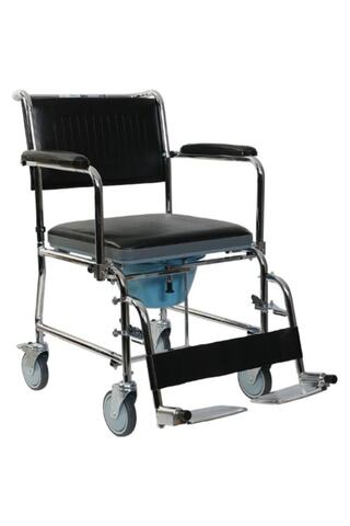 GOLFİ G-125 Banyo Tuvalet Tekerlekli Sandalye Commode Wheelchair