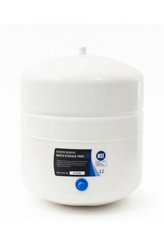 water 3.2 Galon Reverse Osmosis Su Arıtma Basınçlı Tank – NSF Onaylı Metal Gövdeli Depo