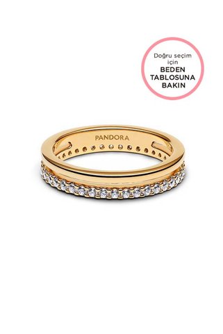 Pandora Çift Şeritli Yüzük