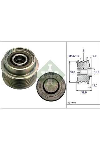 İna 535018010 Alternator Kasnagi 2706033010 2706033020 2741133050