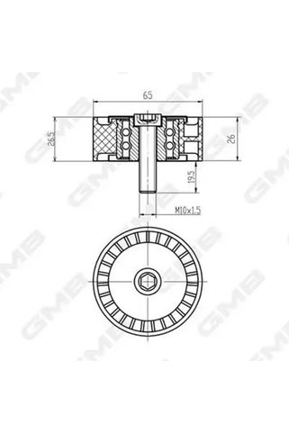 GMB GTA0930 Alternator Gergi Bilyasi 4805183 96440417 Uyumlu