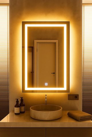 eagle mirror "Radioso" Dokunmatik Sensörlü Ledli Makyaj Aynası Banyo Konsol Aynası