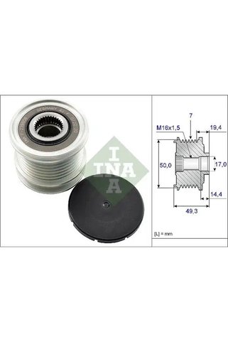 İna 535014010 Alternator Kasnagi 04801250AA 04801250AB 04801250AC