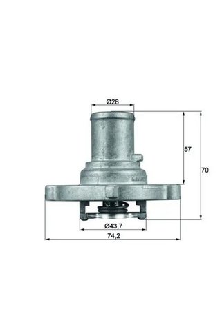 MAHLE TI12287D Termostat 46523118 46737644