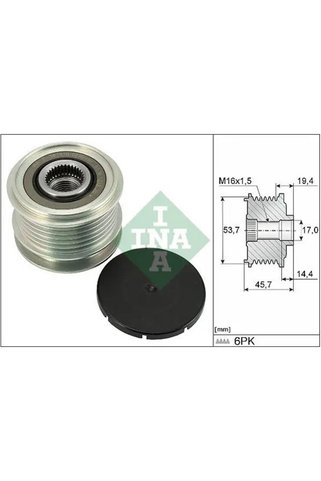 İna 535032810 Alternator Kasnagi A0009062207 A0009068201 A0009068706