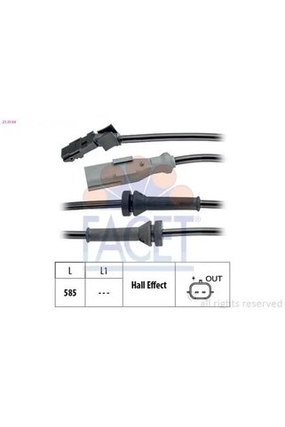 FACET 210144 ABS Sensoru Sol Arka 479000026R 4790100Q0E 8200441403 Uyumlu
