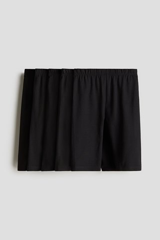 H&M 5'li Pamuklu Jarse Kısa Tayt