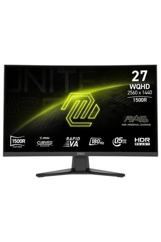 MSI MAG 275CQF E18 27 2560x1440 WQHD 180Hz 0.5ms HDMI DP FreeSync Curve 1500R Gaming Monitör