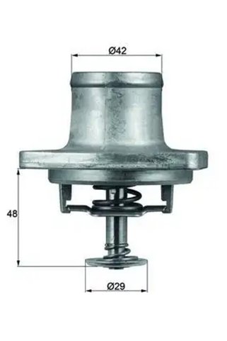 MAHLE TI4880D Termostat A1192000015 A1192030175