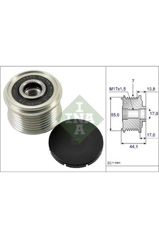 İna 535016710 Alternator Kasnagi 23700AA590 23700AA640 23700AA660
