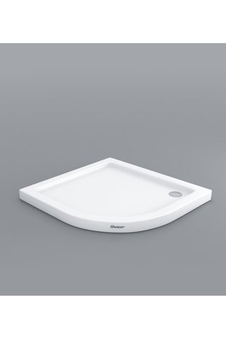 Shower 110 x 110 Oval Flat H:7 Duş Teknesi