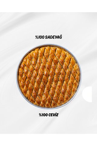uzeller Bol Cevizli Sadeyağlı Ev Baklavası Kutulu 2 KG
