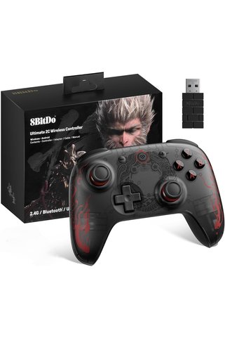 8Bitdo Ultimate 2C Kablosuz 2.4G Oyun Kolu Gamepad Black Myth Wukong PC Android Hall Effect Joystick