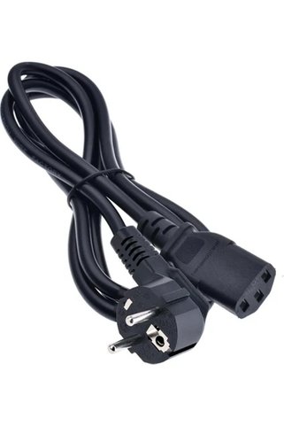 Renvox Yüksek Kaliteli 1.8M 3 Pin Power Kablo -220V Güç Aktarımı-Laptop ve Ofis Cihazı Uyumlu