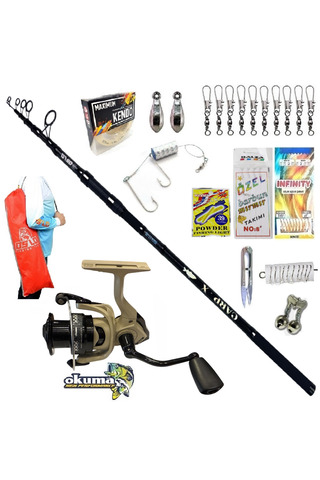 Oslo Okuma Outrax 6000 390cm 3,5lbs Carp-x Profesyonel Kıyı Olta Takımı Seti