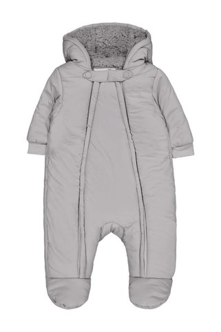 Civil Baby Kız Bebek Basic Astronot Tulum 6-18 Ay - Gri