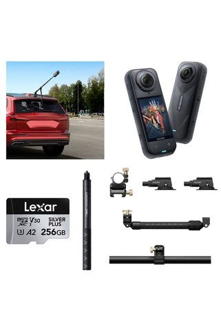 Insta360 X5 Aksiyon Kamerası - Racing Araç Kit 256 GB