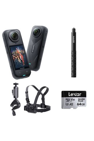 Insta360 X5 Aksiyon Kamerası - Bisiklet Kiti 64 GB