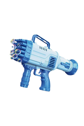 Magicway Köpük Tabancası Pilli Otomatik Roket Atar 32 Delikli Baloncuk Tabancası Bazuka Bubble Gun