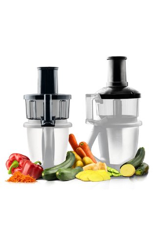 Naturalp Wundermix WunderSlicer V2 ve WunderZoodler Thermomix TM6 ve TM5 için Kesme ve Spiral kesme Aparatı