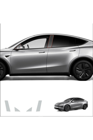 Fit PPF Tesla Model Y 2025 Juniper Hazır Kesim Yan Direkler 210 Mikron PPF TPU Şeffaf Boya Koruma Filmi