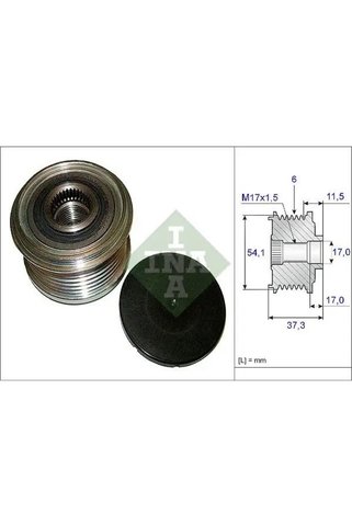 İna 535014910 Alternator Kasnagi 5705AX 5705EE 9646065180