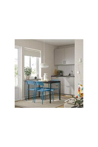 IKEA plastik sandalye, mavi