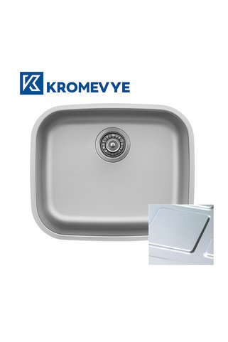Kromevye Undermount Ec-102-d Desenli Paslanmaz Çelik Mutfak Evyesi