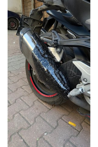 Cfmoto 450sr eksoz üzeri forget desen kapak