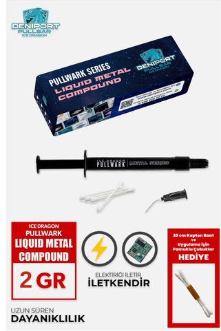 pullsar cooling solutions Icedragon® Pullwark™ Metal Series™ 128w/m-k 2 gr Sıvı Soğutma/likit Metal/sıvı Metal
