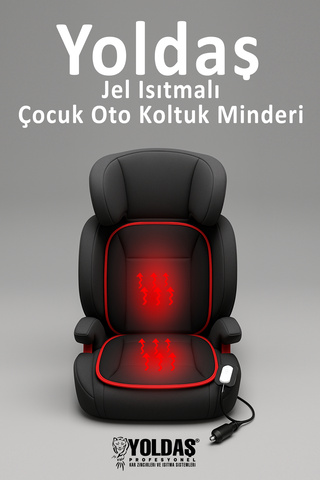 YOLDAŞ Jel Isıtmalı Çocuk Oto Koltuk Minderi 15 saniyede Hızlı Isınma