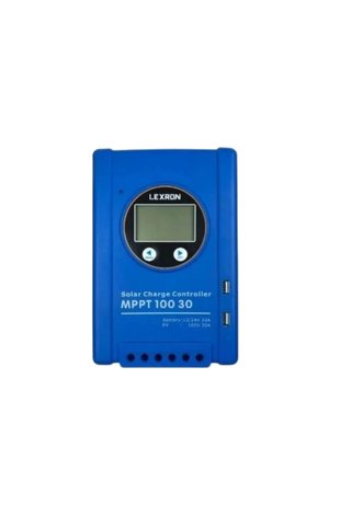 Lexron 30A MPPT Şarj Kontrol Cihazı - 12V/24V Uyumlu - LCD Ekranlı Yüksek Verimli Şarj Regülatörü