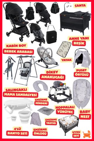 ÖYKÜ BEBEK DUNYASI Bagaj Flex Yeni Doğan Bebek Çeyiz Seti (29 Parça) Modern Annelerin Akıllı Tercihleri