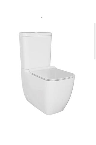VitrA S25 SQUARE DUVARA SIFIR KANALSIZ KLOZET+REZERVUAR+İÇ TAKIM+KLOZET KAPAĞI SET