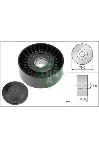 İna ALTERNATÖR GERGİ RULMANI CRAFTER 2.5 TDI 06 BJK-BJM KANALSIZ 75mm