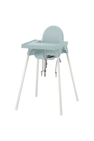 IKEA Unisex Mavi Antilop Tepsili Mama Sandalyesi