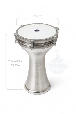 YANKI DR-2 Profesyonel Alüminyum Darbuka 2 Numara (2 No Darbuka 9-12 Yaş)