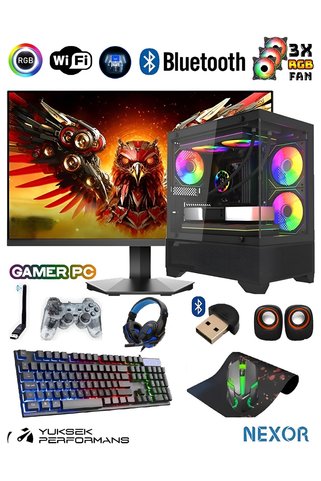 Gaming Game İNTEL CORE i7 16 GB RAM 4GB HARİCİ EK.KA. 256GB SSD + 250GB SATA3 20'' LED MONİTÖR GAMİNG