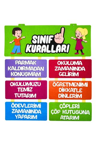 keçeli dünyam Sınıf Kuralları (keçe Eğitim Materyali)