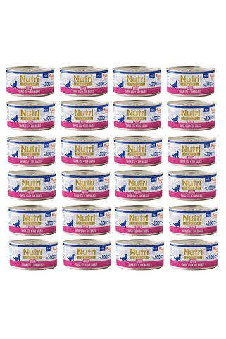 nutrifeline Kitten Tavuk Etli ve Ton Balıklı Tahılsız Yavru Kedi Konservesi 70 Gr. X 24 Adet